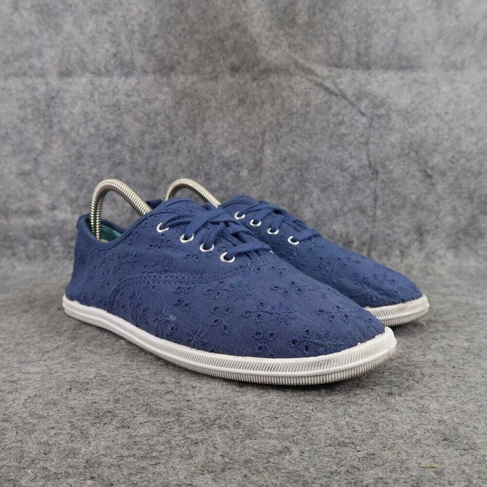 Faded Glory Shoes Womens 8 Sneaker Casual Trainer Lifestyle Comfort Crochet Blue